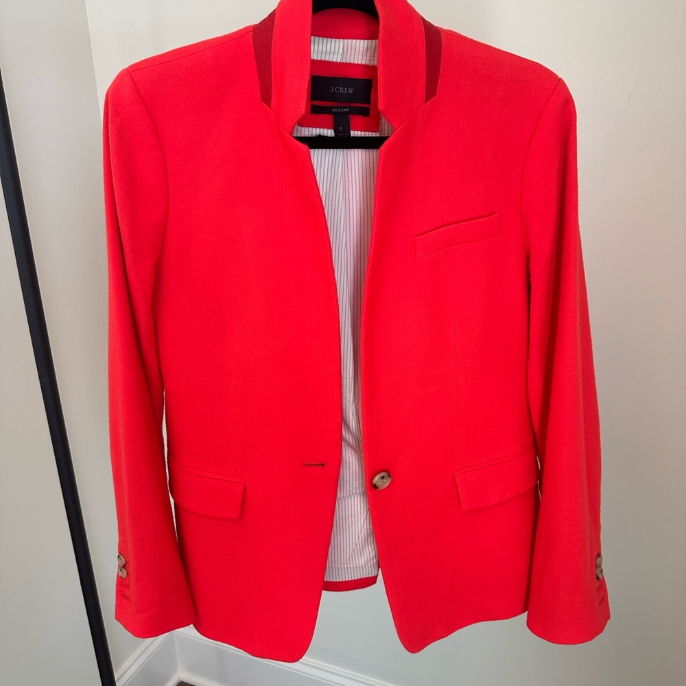 J. Crew Women's Bold Red Blazer